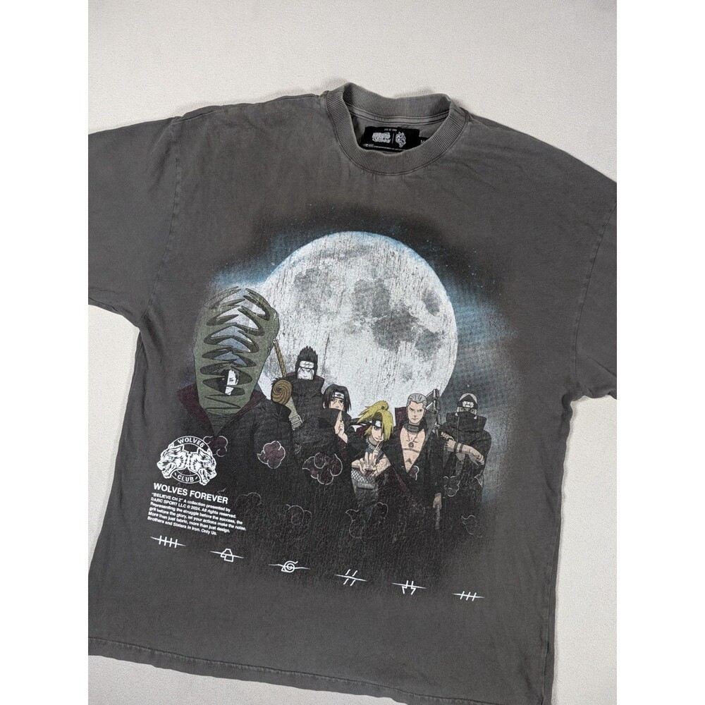 Darc Sport x Naruto Shippuden Akatsuki Men's Oversized T-Shirt Wolves Size M